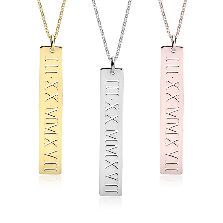 Roman Numeral Necklace - Poppies Beads n' More